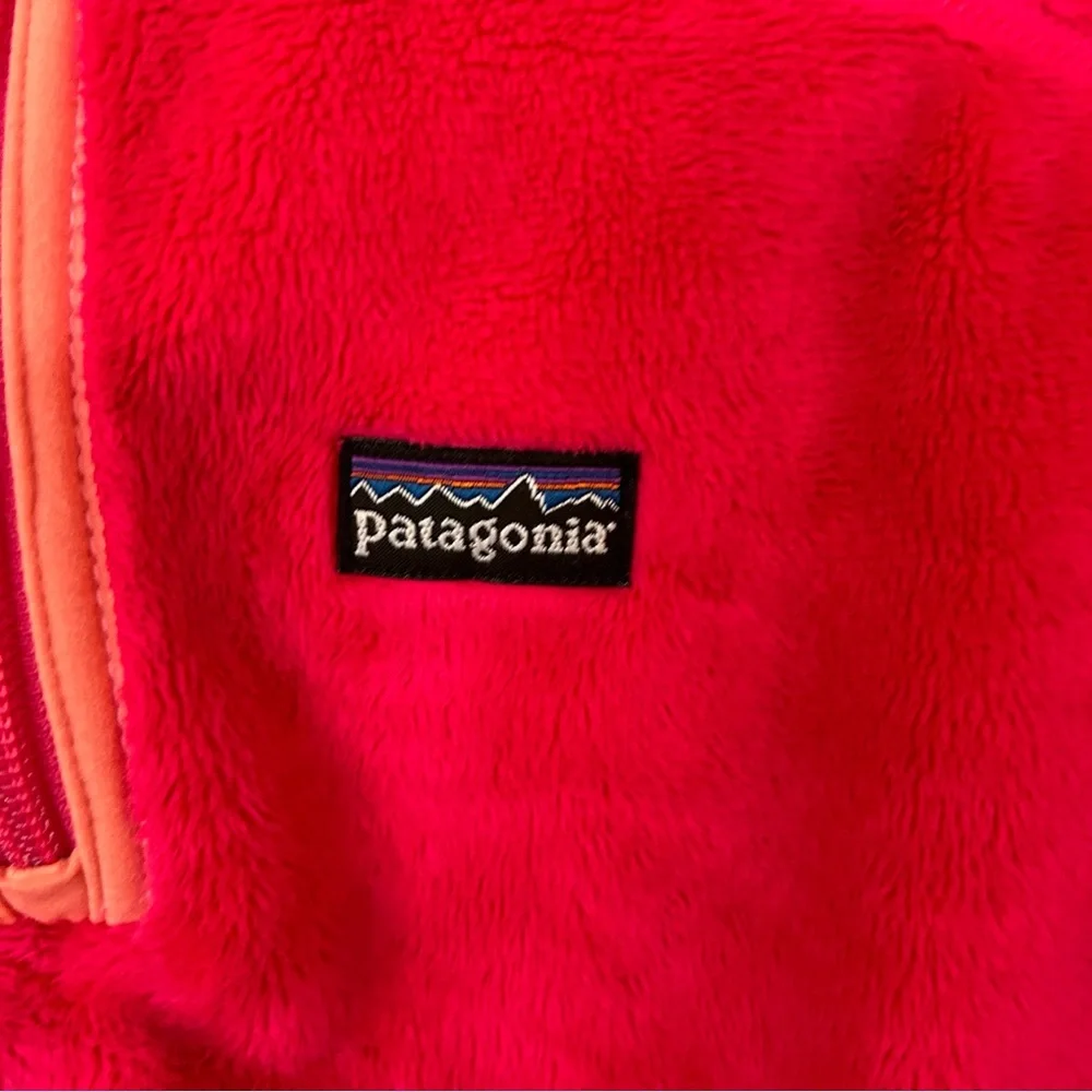 Patagonia Girls Youth Kids Large L Pink 12 Fleece Pullover